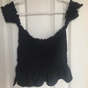 Off the shoulder peplum top